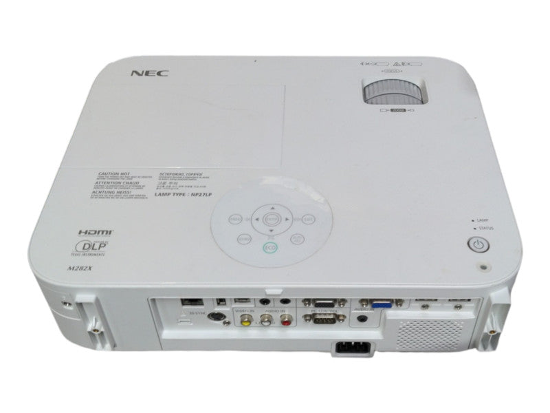 NEC NP-M282X XGA DLP 2800 ANSI Lumens Projector, Lamp Hour: 15Hrs