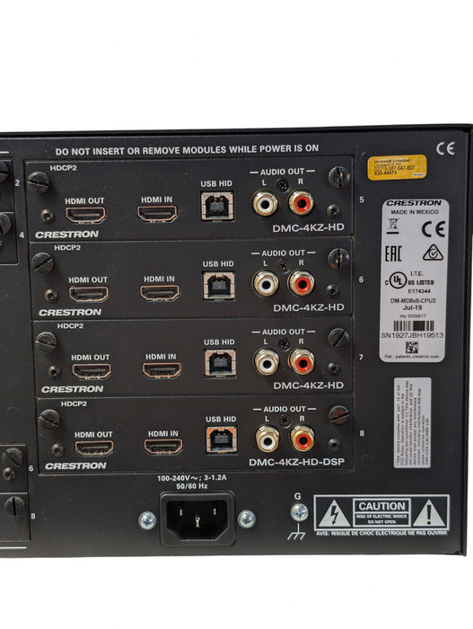 Crestron media distribution system DM-MD8X8-CPU3 -