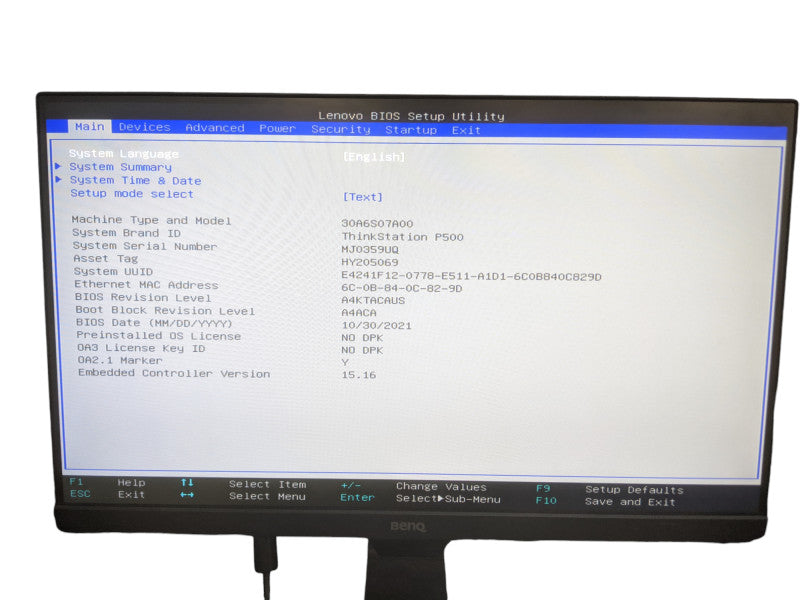 Lenovo ThinkStation P500 | Xeon E5-1650v3 | 16GB DDR4 | No HDD | Quadro K2000