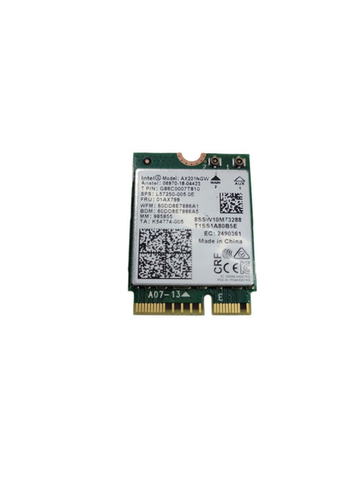 Intel AX201 Dual Band AX201NGW 2.4Gbps 802.11ax Wireless Card %