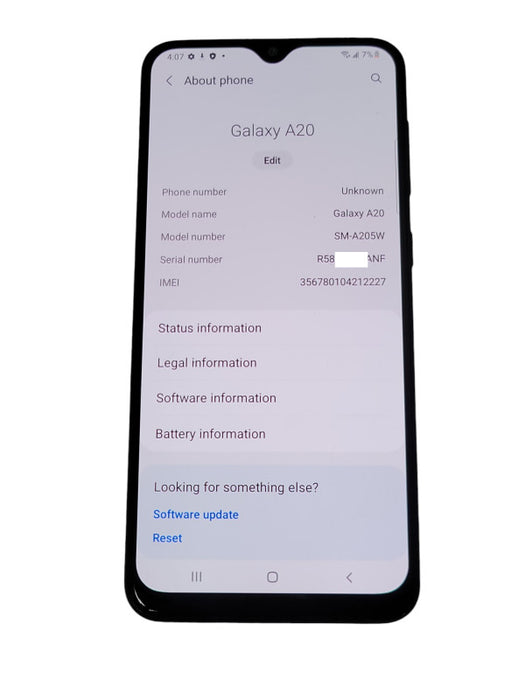 Samsung Galaxy A20  32GB Unlocked SM-A205W Q_