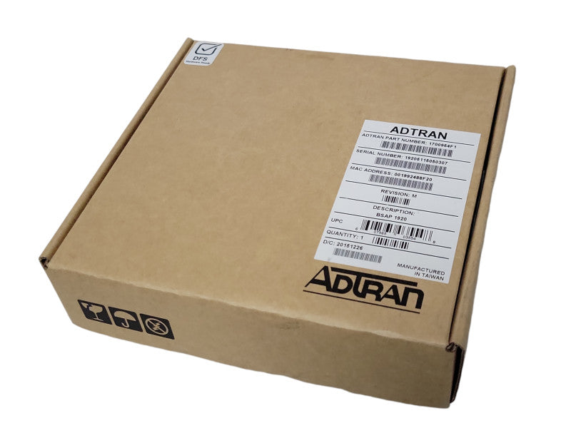 Adtran Bluesocket BSAP-1920 802.11 a/n + b/g/n Access Point 1700954F1 PoE _