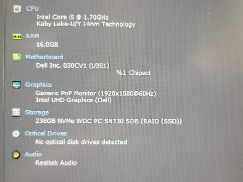 Dell Latitude 5420| i5-10210U| 16GB DDR4| 256GB SSD, READ, Bad Battery β Lap200