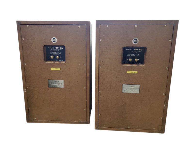 Pair of Vintage Sansui SP-50 Two Way Speakers 25watt Max