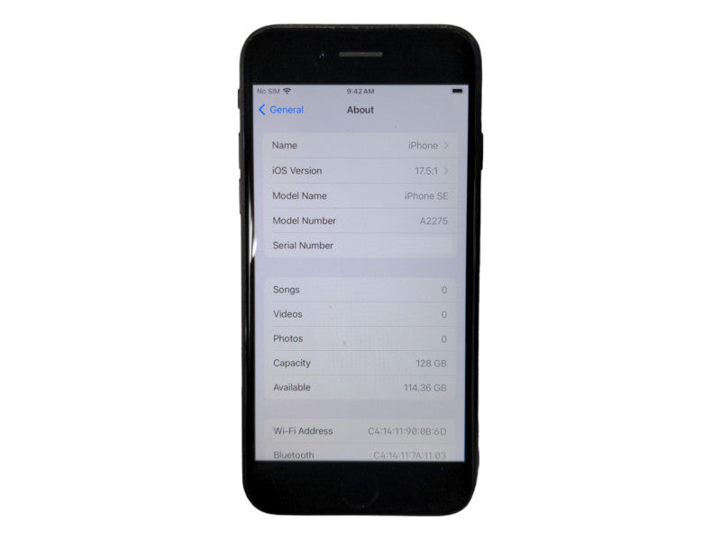 Apple iPhone SE 2nd Gen 128GB (A2275)