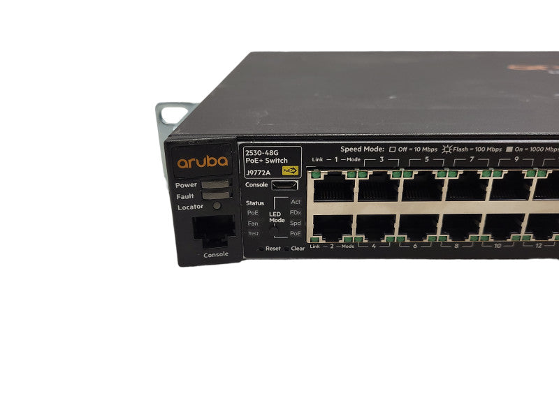 HP/Aruba 2530-48G PoEP 48 Port Gigabit PoE with 4 X SPF Switch J9772A Q$