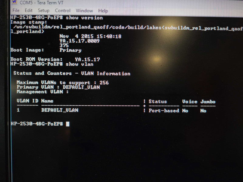 HP/Aruba 2530-48G PoEP 48 Port Gigabit PoE with 4 X SPF Switch J9772A Q$