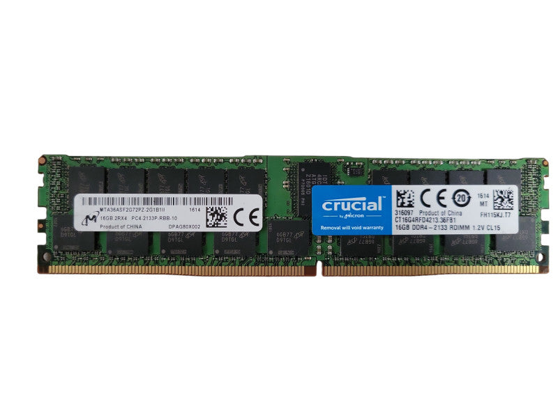 Micron 16GB 2RX4 PC4-2133P-RBB-10 Server Ram Q!