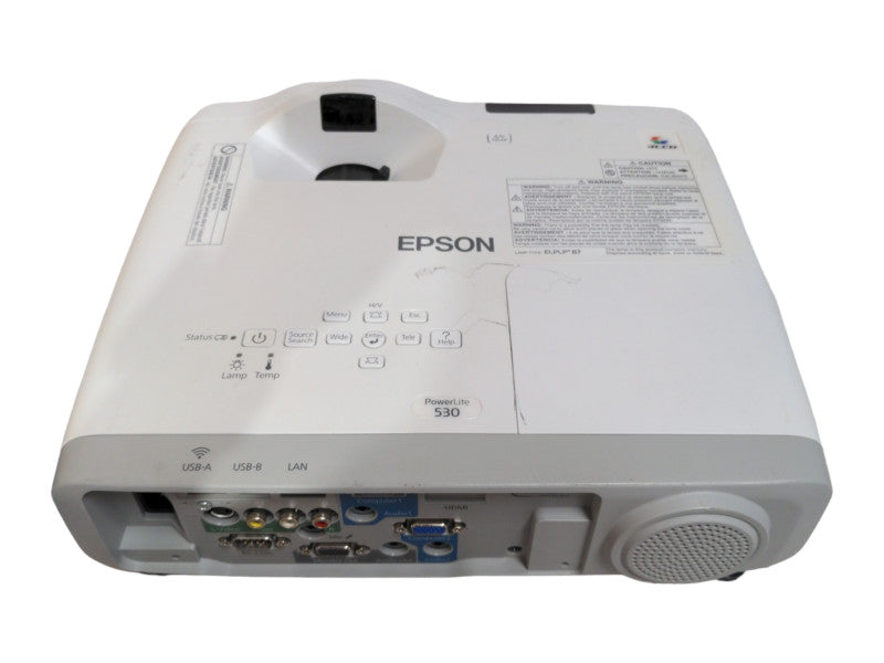 Epson PowerLite 530 3LCD HDMI Short Throw Projector H673A, Lamp Hour: 5006Hrs