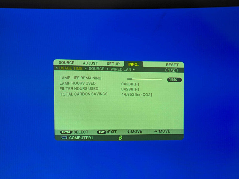 NEC NP-M271X HDMI Projector, Lamp hour: 4268hrs