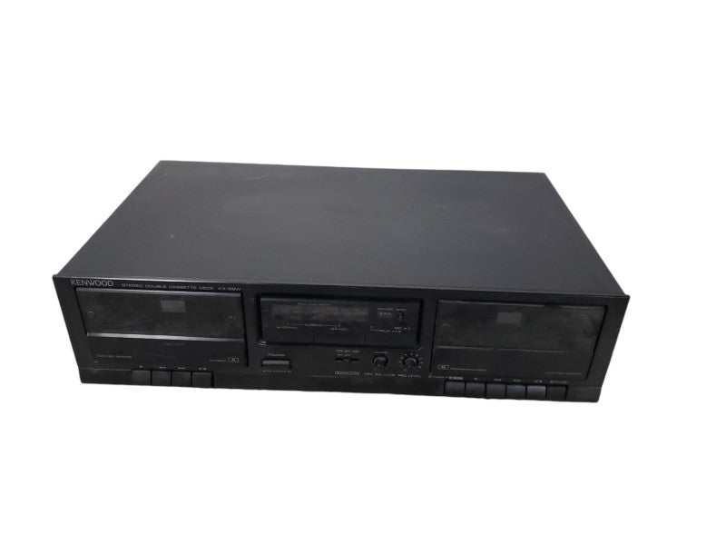 Vintage Kenwood Stereo Double Cassette Deck KX-59W READ