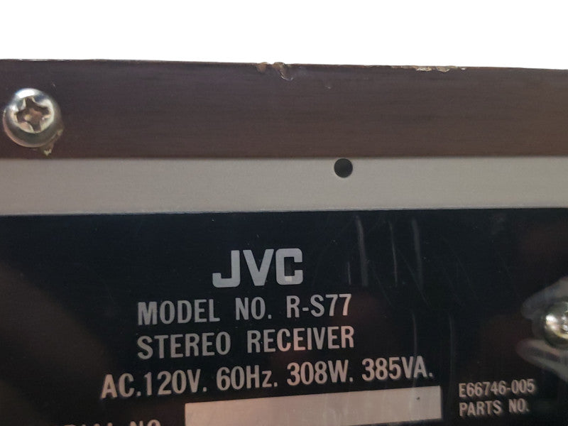 JVC R-S77 AM FM Digital Synthesizer  Stereo Receiver