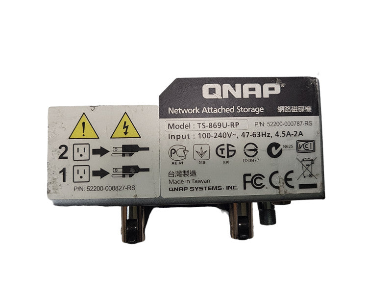 QNAP TS-869U-RP 8-Bay Network Attached Storage No HDD READ $