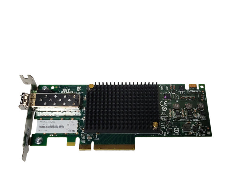 Lenovo Emulex 01CV833 Single Port 16Gb FC HBA w/ AVAGO AFBR-57F5MZ-ELX, LP !
