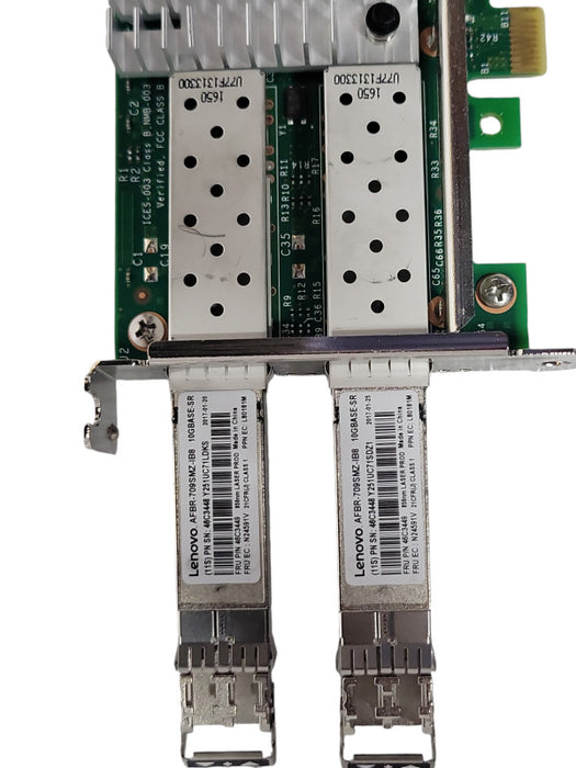 IBM Intel X520-DA2 49Y7962 10G DualPort Network Adapter w/SFP's low profile _