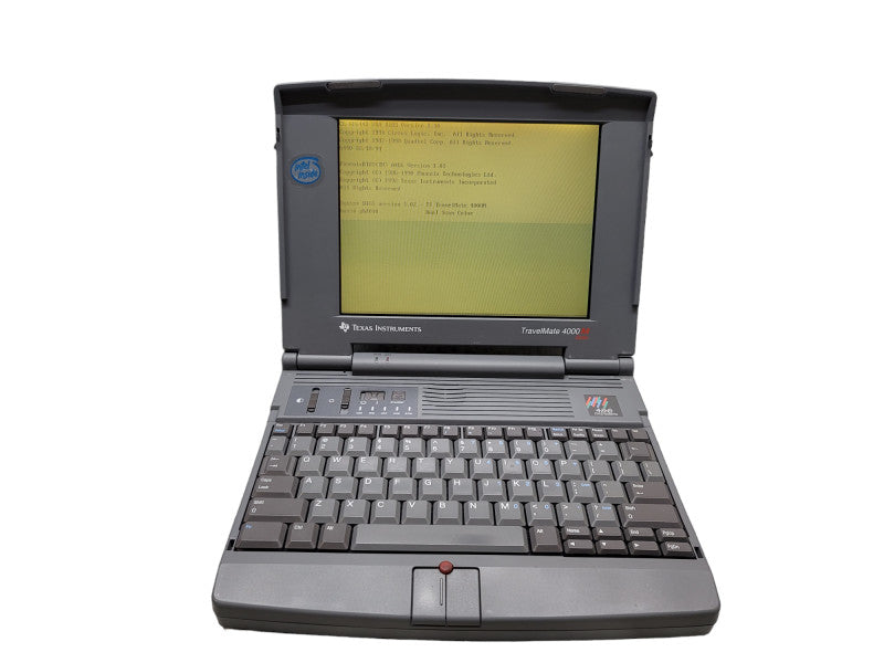 Vintage Texas Instruments TravelMate 4000M| Intel i486| 640KB RAM| 340MB HDD β