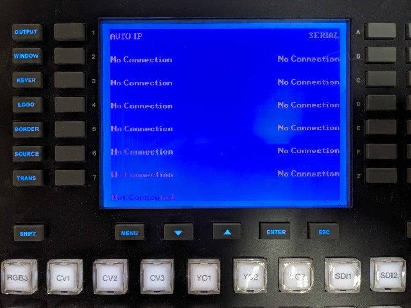 TV One CC-300 Console Central Panel, READ