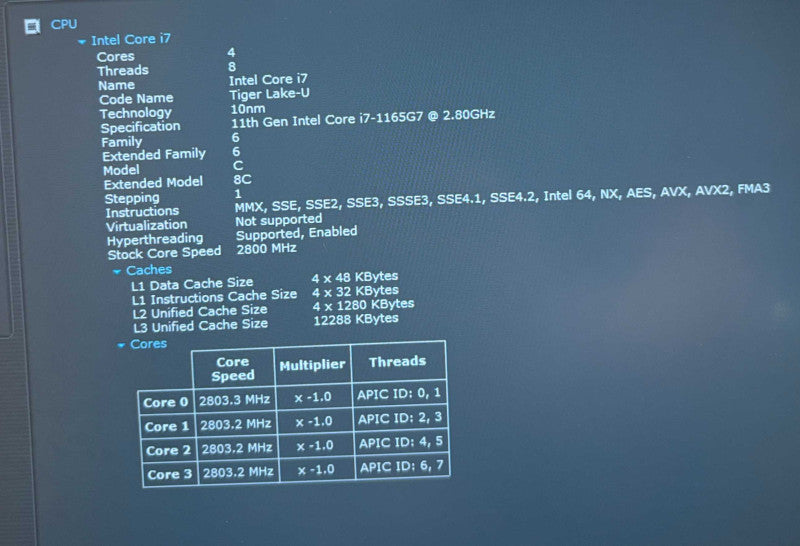 Lenovo ThinkPad E14 Intel Core i7-1165G7 16GB RAM 512GB SSD No Power Adapter!  Lap200