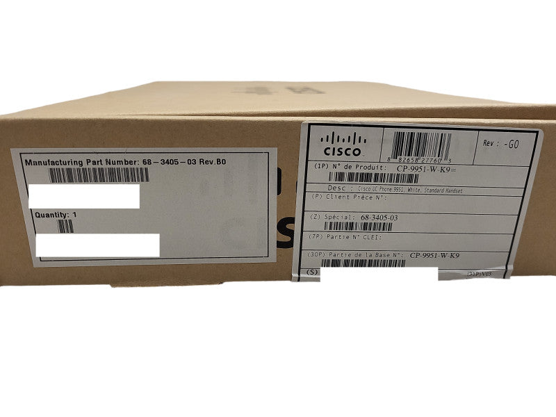 Cisco UC Phone 9951 White - CP-9951-W-K9= Brand New Q$