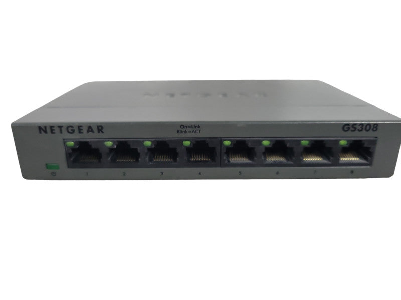 NETGEAR GS308 v2 8-Port Gigabit Ethernet Desktop Switch !