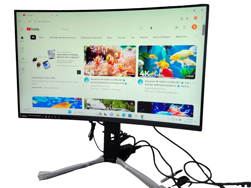 MSI Optix MAG321CQR 32" Full HD Curved Gaming Monitor, READ _