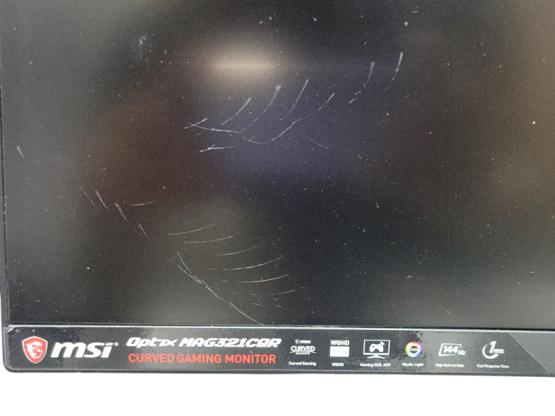 MSI Optix MAG321CQR 32" Full HD Curved Gaming Monitor, READ _