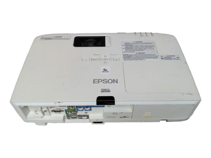 Epson PowerLite D6155W H396A WXGA 3LCD Wifi Projector, Lamp Hour: 218Hrs