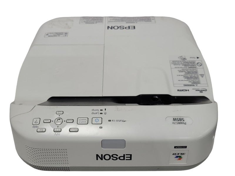 Epson PowerLite 585W 3LCD Projector 3300 ANSI Lumens, 31 Lamp Hours  _