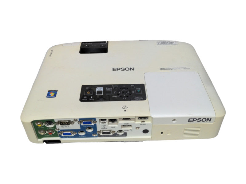 Epson PowerLite 1925W WXGA 3LCD 4000 Lumens Projector, Lamp Hour: 300- 800hrs