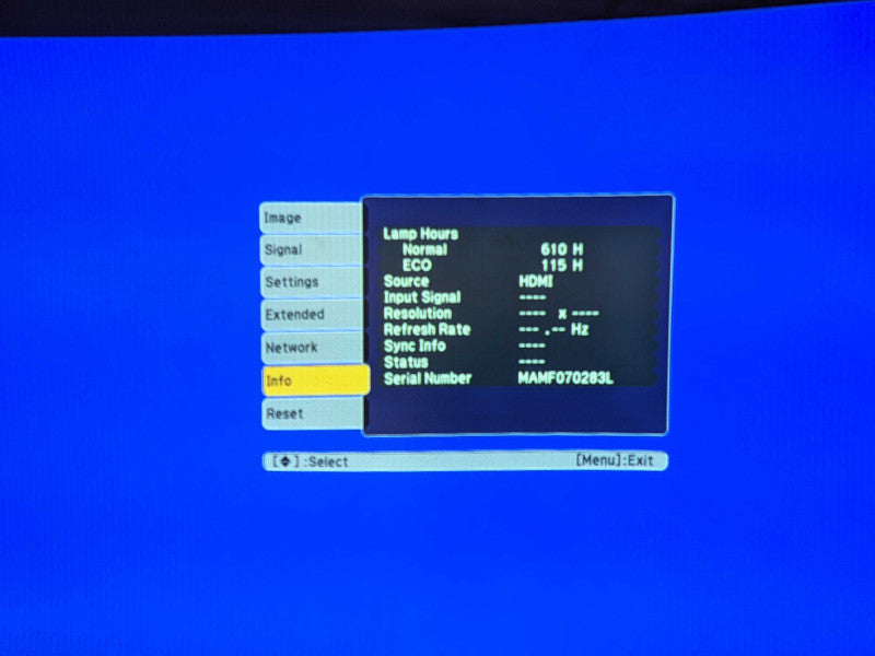 Epson PowerLite 1925W WXGA 3LCD 4000 Lumens Projector, Lamp Hour: 300- 800hrs