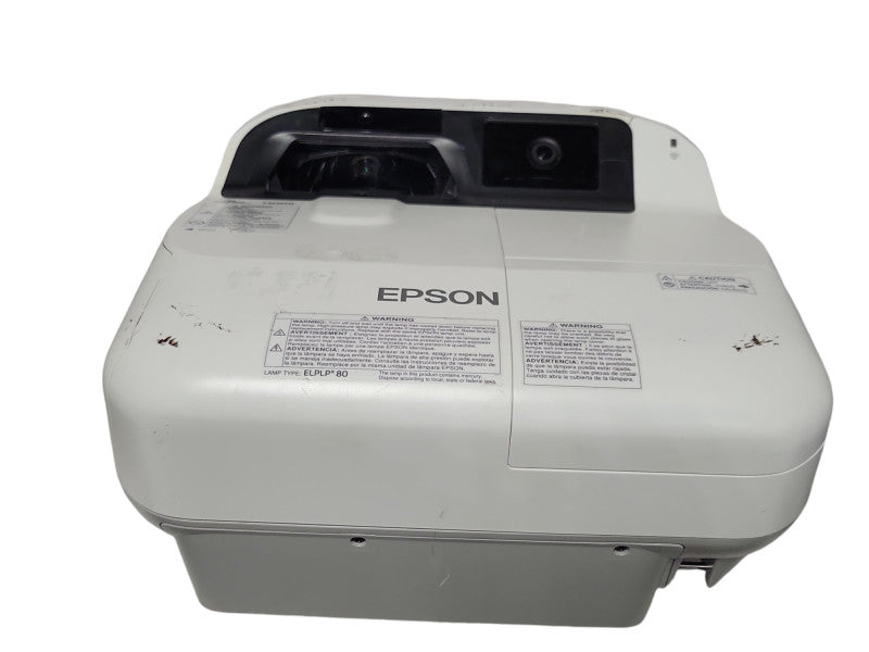 Epson 595Wi Ultra Short Throw 3LCD Projector w/ lamp 266H, No Remote _