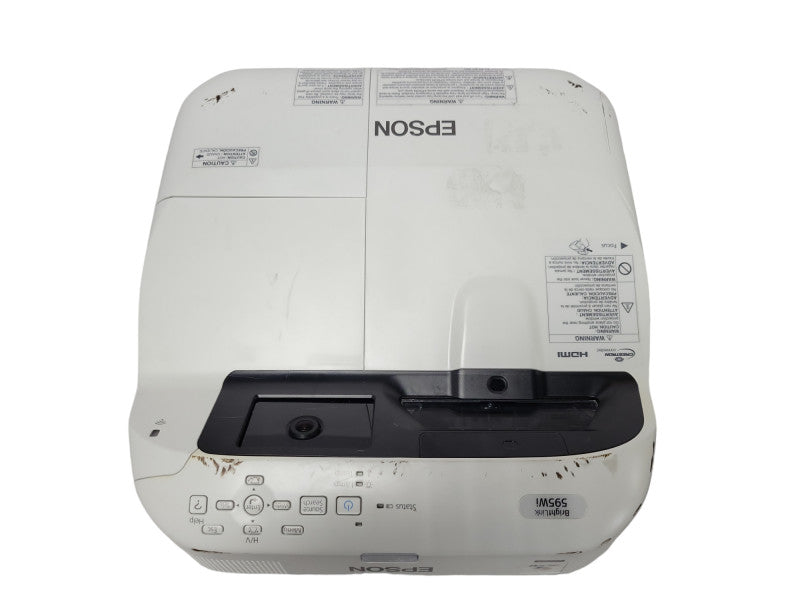 Epson 595Wi Ultra Short Throw 3LCD Projector w/ lamp 266H, No Remote _
