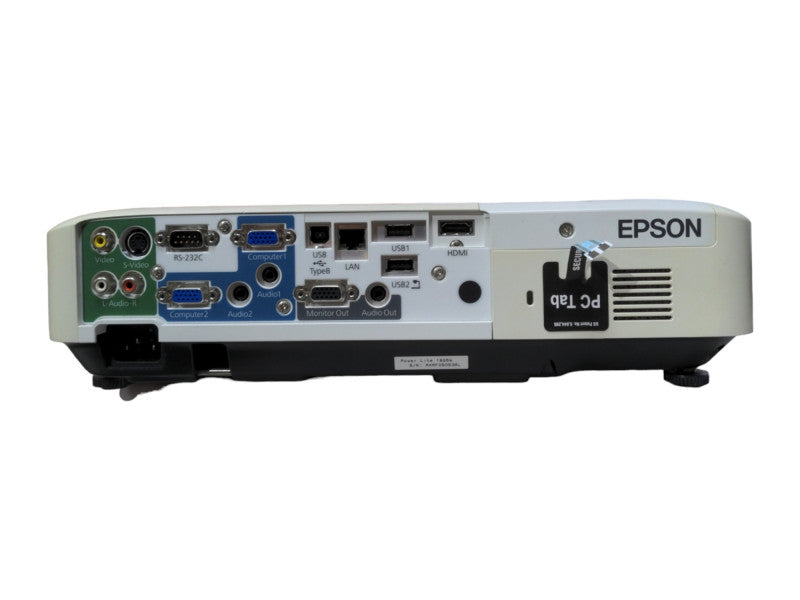 Epson PowerLite 1925W WXGA 3LCD 4000 Lumens Projector, Lamp Hour:1056Hrs
