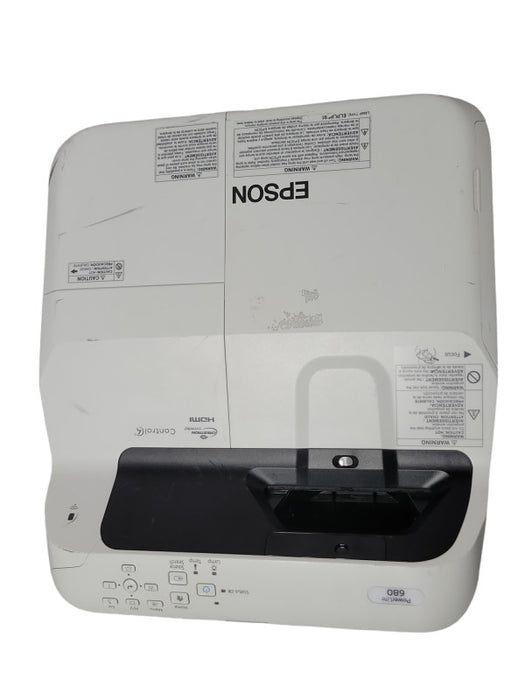Epson Powerlite 680 XGA Ultra Short Throw Projector 709 Lamp Hours _