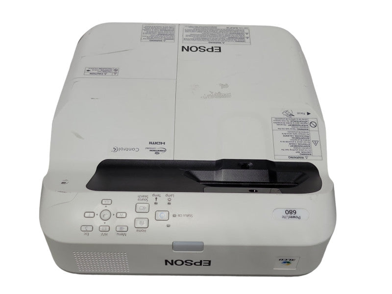 Epson Powerlite 680 XGA Ultra Short Throw Projector 709 Lamp Hours _