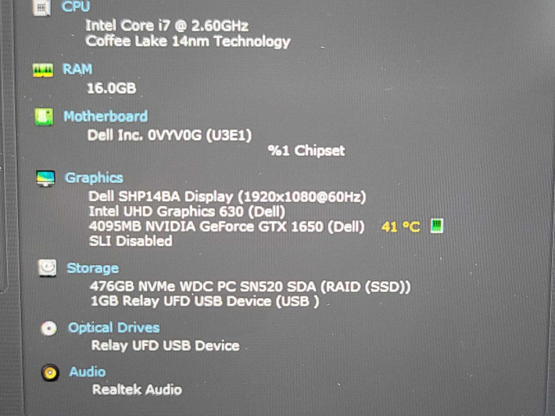 Dell XPS 15 7590| i7-9750H| 16GB DDR4| GTX 1650| 512GB SSD READ β Lap200
