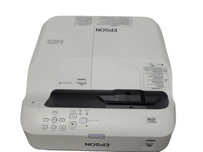 Epson PowerLite 675W Projector 3LCD Projector  0 Lamp Hours, No Remote _