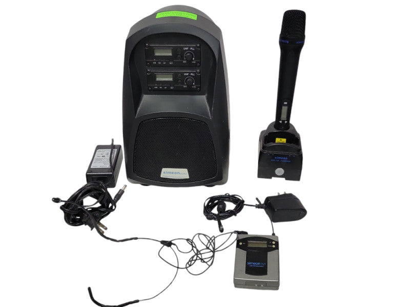 Simeon 500WU Diversity Portable UHF Soundeld FM System w/ MIC READ _