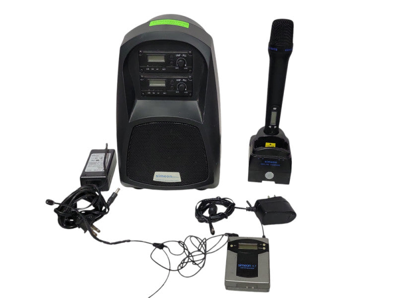 Simeon 500WU Diversity Portable UHF Soundeld FM System w/ MIC READ _