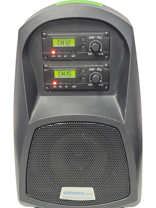 Simeon 500WU Diversity Portable UHF Soundeld FM System w/ MIC READ _