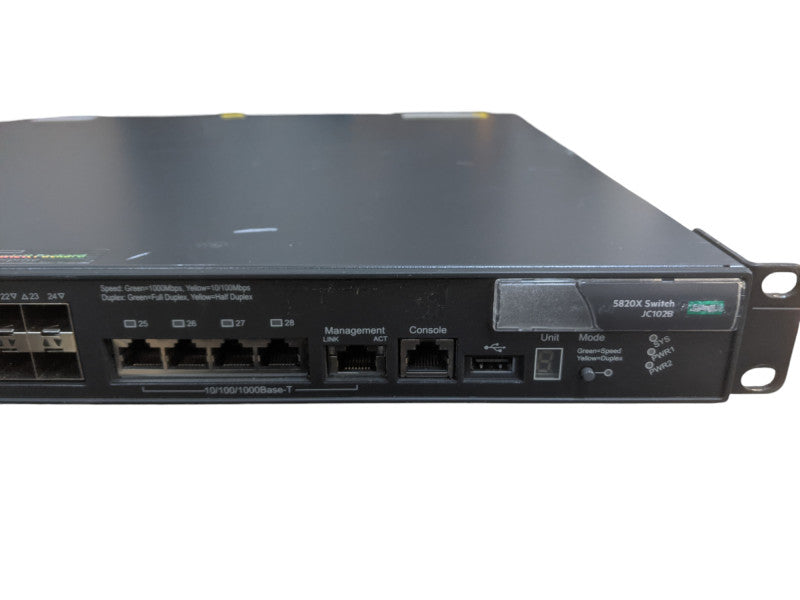 HPE 5820X 24XG SFP 24x 10GB SFP 4x 1GB RJ 45 Switch JC102B hpe-5820x-24xg-sfp-24x-10gb-sfp-4x-1gb-rj-45-switch-jc102b