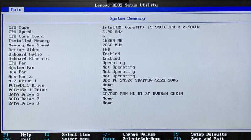 Lenovo ThinkCentre M720s, i5-9400 2.90GHz 6C, 16GB DDR4, 512GB NVMe