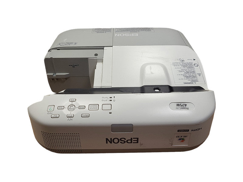 EPSON POWERLITE 475W H455A 1280 x 800 WHITE HDMI PROJECTOR LAMP HOURS: 2600h Q$