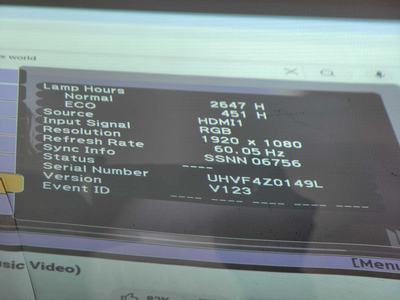 Epson BrightLink 585Wi Interactive WXGA dual hdmi 2647 Hours Ultra Short !