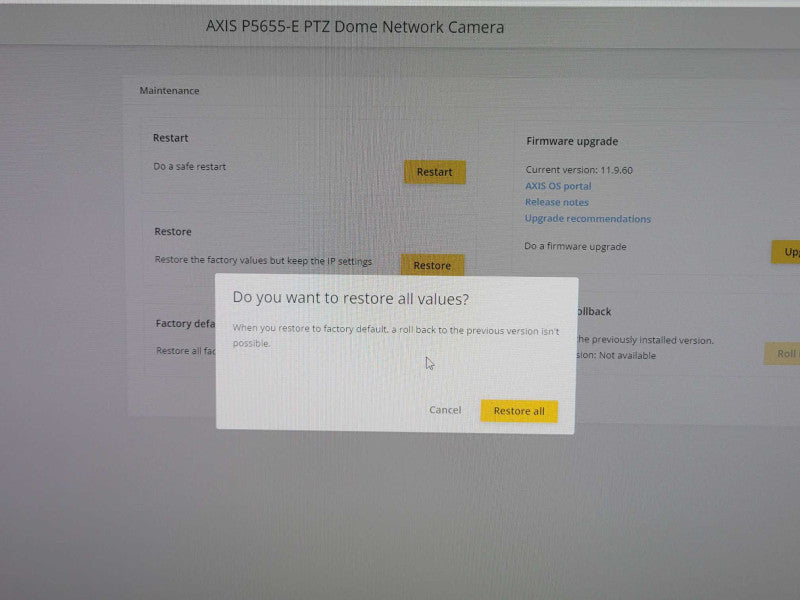 Axis Communications P5655-E 1080p 60hz Outdoor PTZ Network Dome Camera _