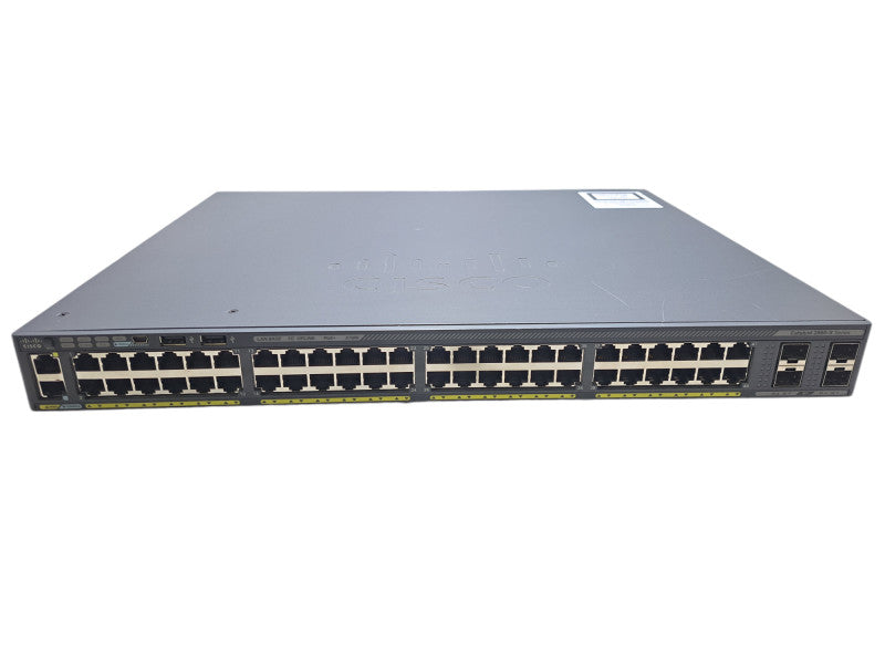 Cisco WS-C2960X-48LPS-L V02 | 48-Port Gigabit PoE+ 370W Switch | 4x SFP