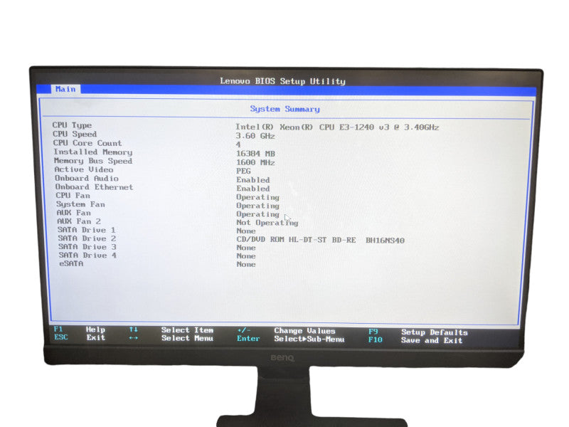 Lenovo ThinkStation E32 | Xeon  E3-1240 v3 | 16GB DDR4 | No HDD