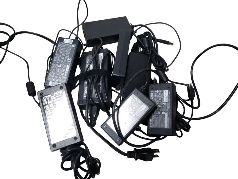 9x Assorted Epson, Zebra and LITEON Power Adapters