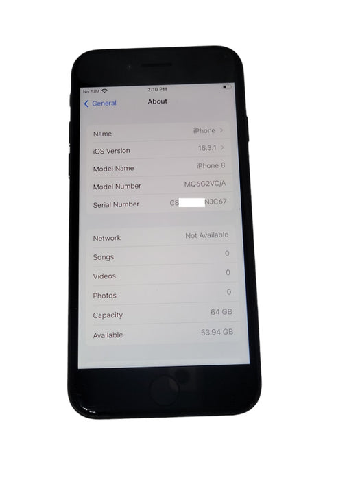 Apple iPhone 8  64GB UNLOCKED PHONE Q!
