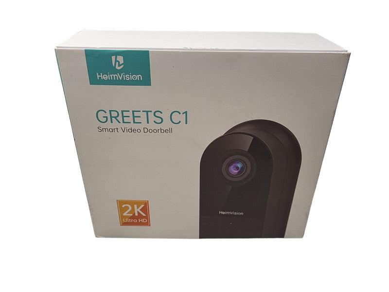 HeimVision Greets C1 Smart Video Doorbell 2K Ultra HD 1080p Full HD Open box $